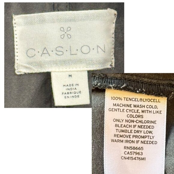 Caslon Open Front Collared Utility Jacket Grey-Green Women’s Medium - Picture 9 of 9
